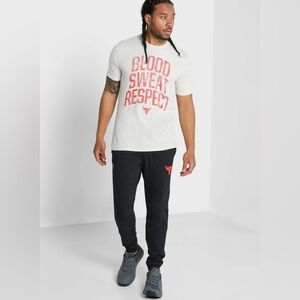 NWOT Under Armour Project Rock T-Shirt Off White Size 3XL